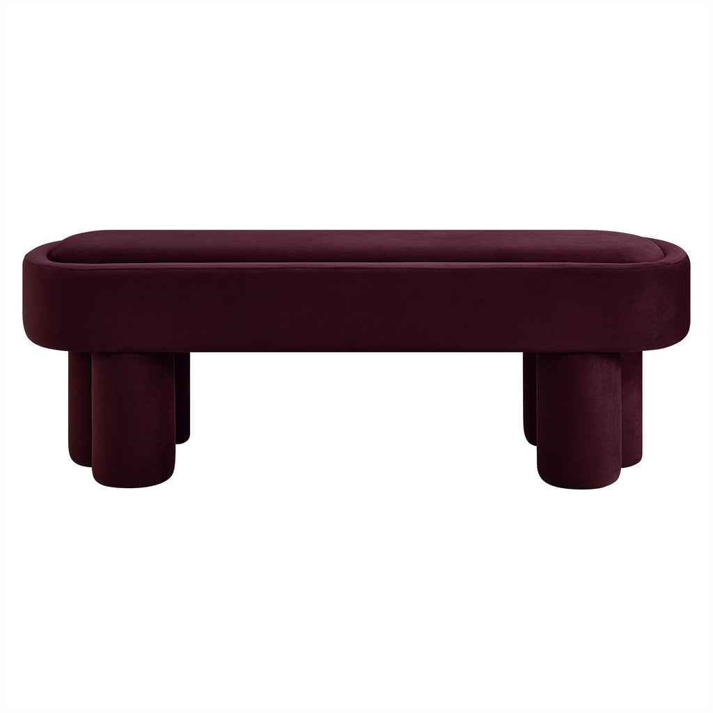 Mossi Oval Performance Velvet Accent Bench by Modway