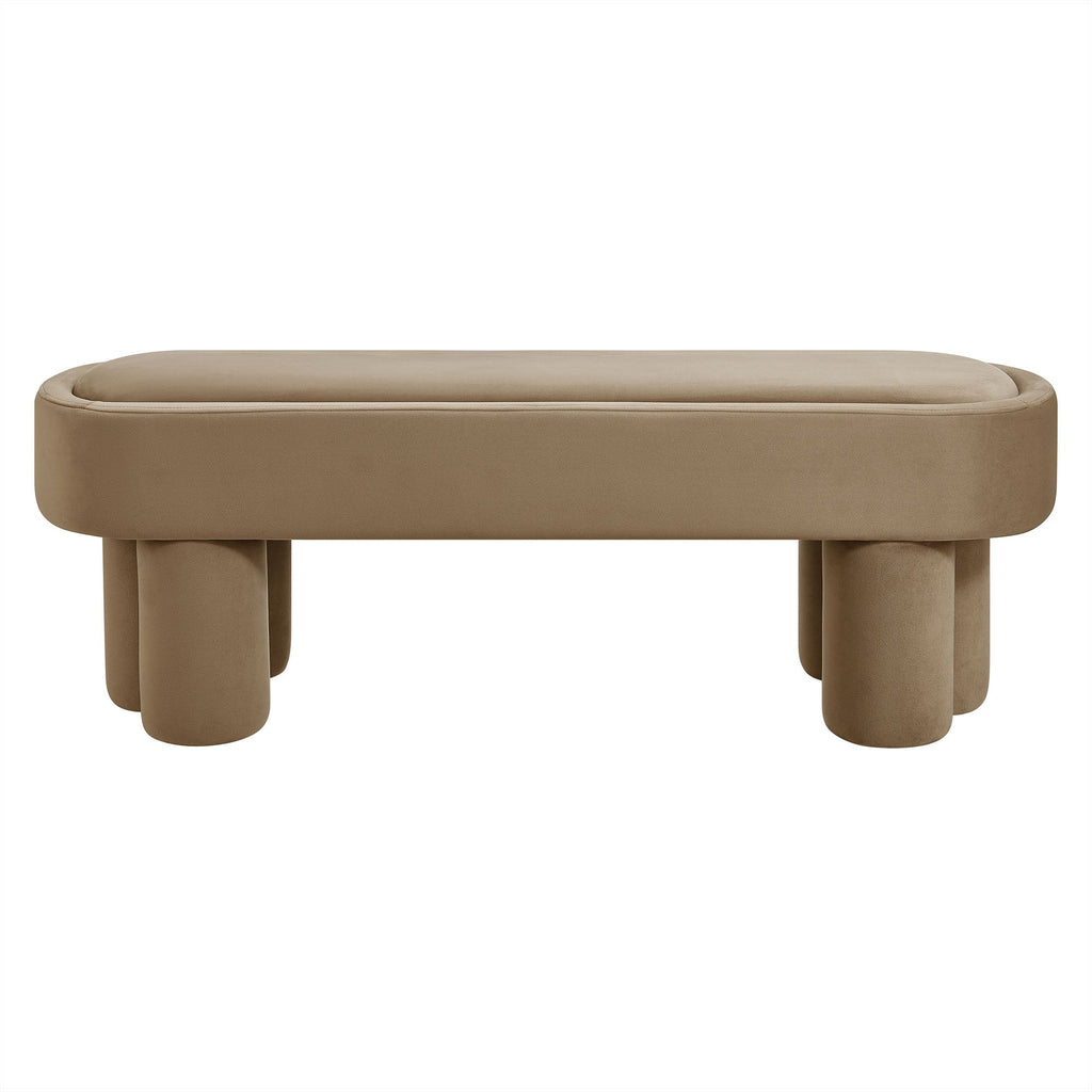 Mossi Oval Performance Velvet Accent Bench by Modway