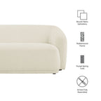 Monica 88 Inch Boucle Fabric Sofa by Modway