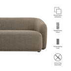 Monica 88 Inch Boucle Fabric Sofa by Modway