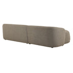 Monica 2 Piece Left Facing Boucle Fabric Modular Sofa with Chaise by Modway
