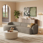Monica 2 Piece Left Facing Boucle Fabric Modular Sofa with Chaise by Modway