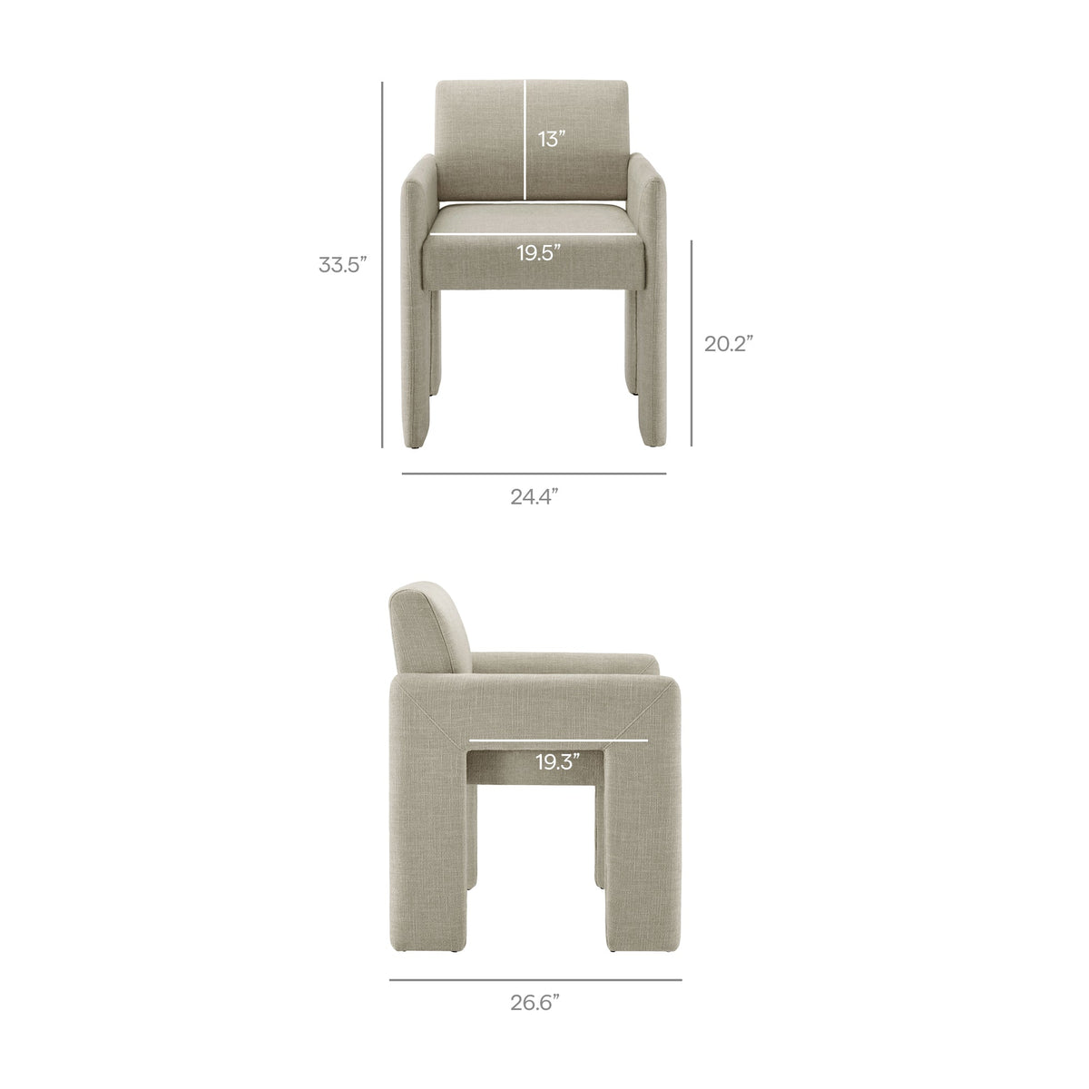 Daven Fabric Upholstered Dining Chair by Modway