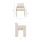 Daven Stain-Resistant Performance Velvet Dining Armchair by Modway