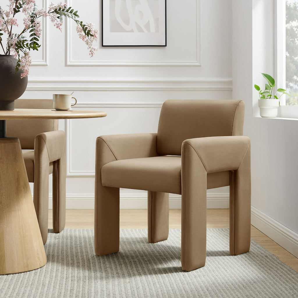 Daven Stain-Resistant Performance Velvet Dining Armchair by Modway