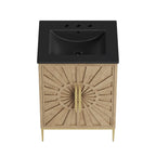 Awaken 24" Bathroom Vanity by Modway - Oak Black / Oak White