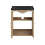 Awaken 24" Bathroom Vanity by Modway - Oak Black / Oak White