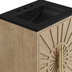 Awaken 24" Bathroom Vanity by Modway - Oak Black / Oak White