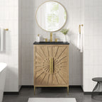 Awaken 24" Bathroom Vanity by Modway - Oak Black / Oak White