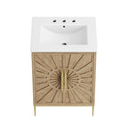 Awaken 24" Bathroom Vanity by Modway - Oak Black / Oak White
