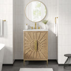 Awaken 24" Bathroom Vanity by Modway - Oak Black / Oak White