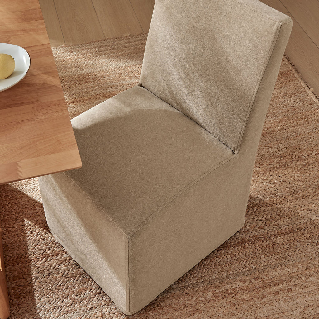 Tessera Upholstered Linen-Blend Slipcovered Dining Chair by Modway