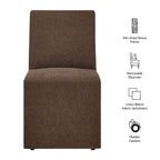 Tessera Upholstered Linen-Blend Slipcovered Dining Chair by Modway