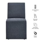 Tessera Upholstered Linen-Blend Slipcovered Dining Chair by Modway