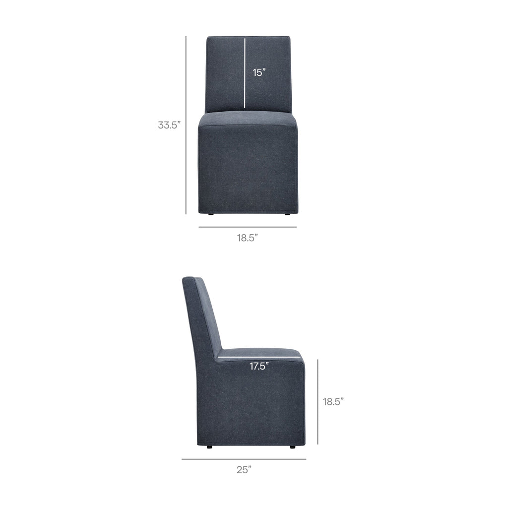 Tessera Upholstered Linen-Blend Slipcovered Dining Chair by Modway