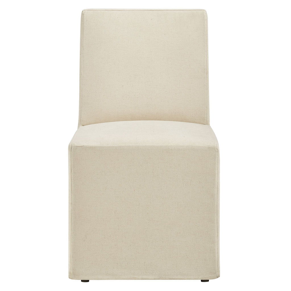Tessera Upholstered Linen-Blend Slipcovered Dining Chair by Modway