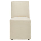 Tessera Upholstered Linen-Blend Slipcovered Dining Chair by Modway