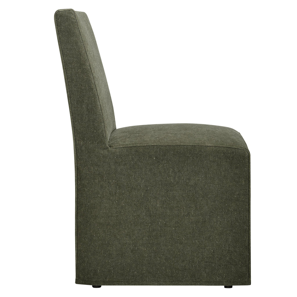 Tessera Upholstered Linen-Blend Slipcovered Dining Chair by Modway