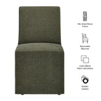 Tessera Upholstered Linen-Blend Slipcovered Dining Chair by Modway