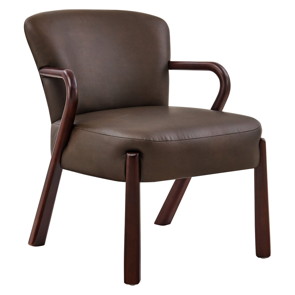 Arden Faux Leather Upholstered Accent Armchair by Modway