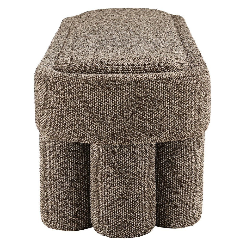 Mossi 52-Inch Oval Boucle Fabric Bench by Modway