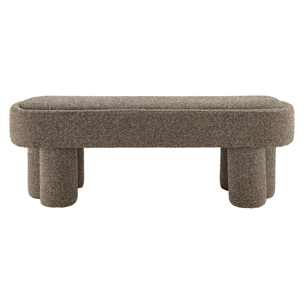 Mossi 52-Inch Oval Boucle Fabric Bench by Modway