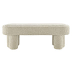 Mossi 52-Inch Oval Boucle Fabric Bench by Modway