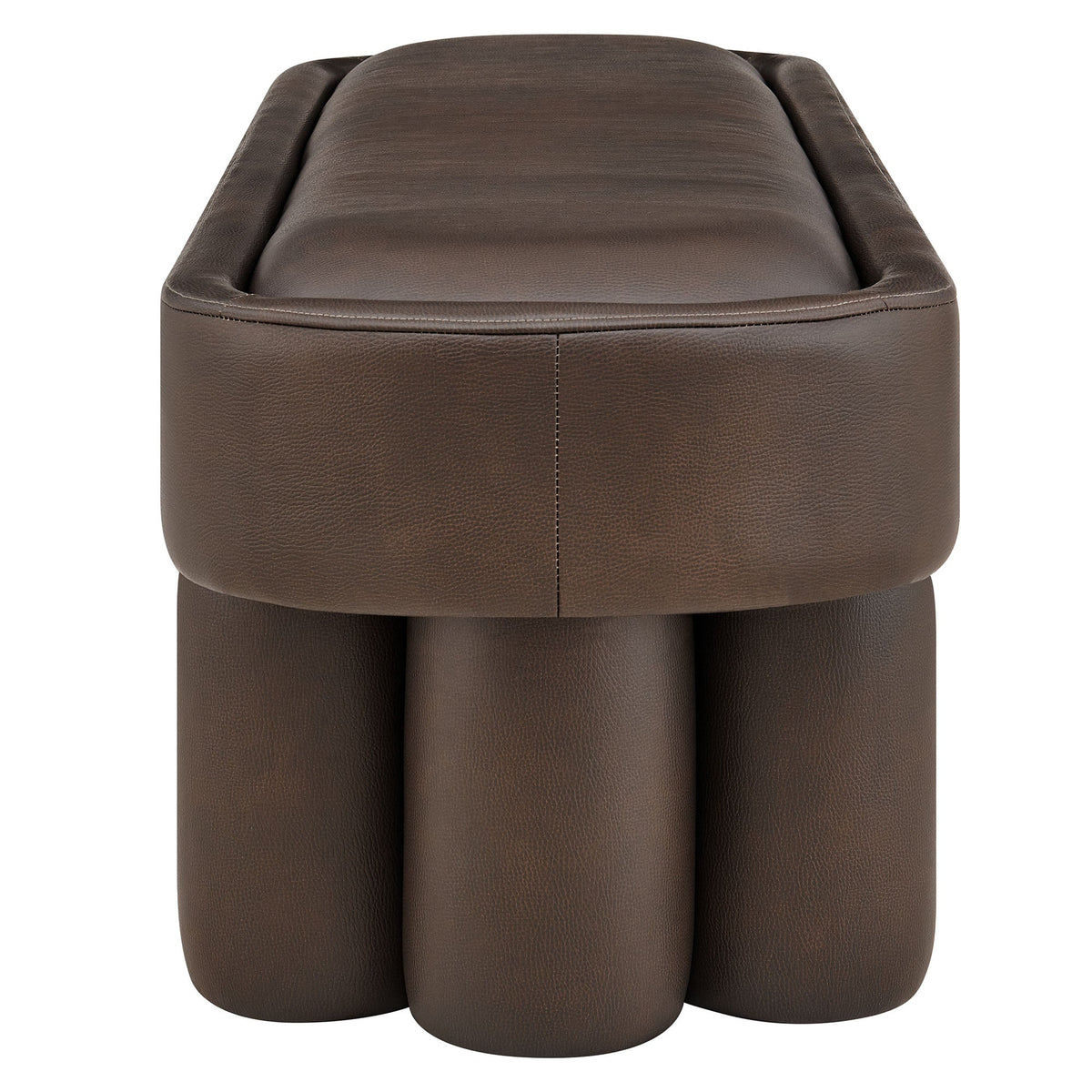 Mossi 52-Inch Oval Vegan Leather Bench by Modway