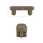 Mossi 52-Inch Oval Vegan Leather Bench by Modway