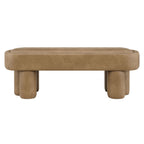 Mossi 52-Inch Oval Vegan Leather Bench by Modway