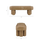 Mossi 52-Inch Oval Vegan Leather Bench by Modway