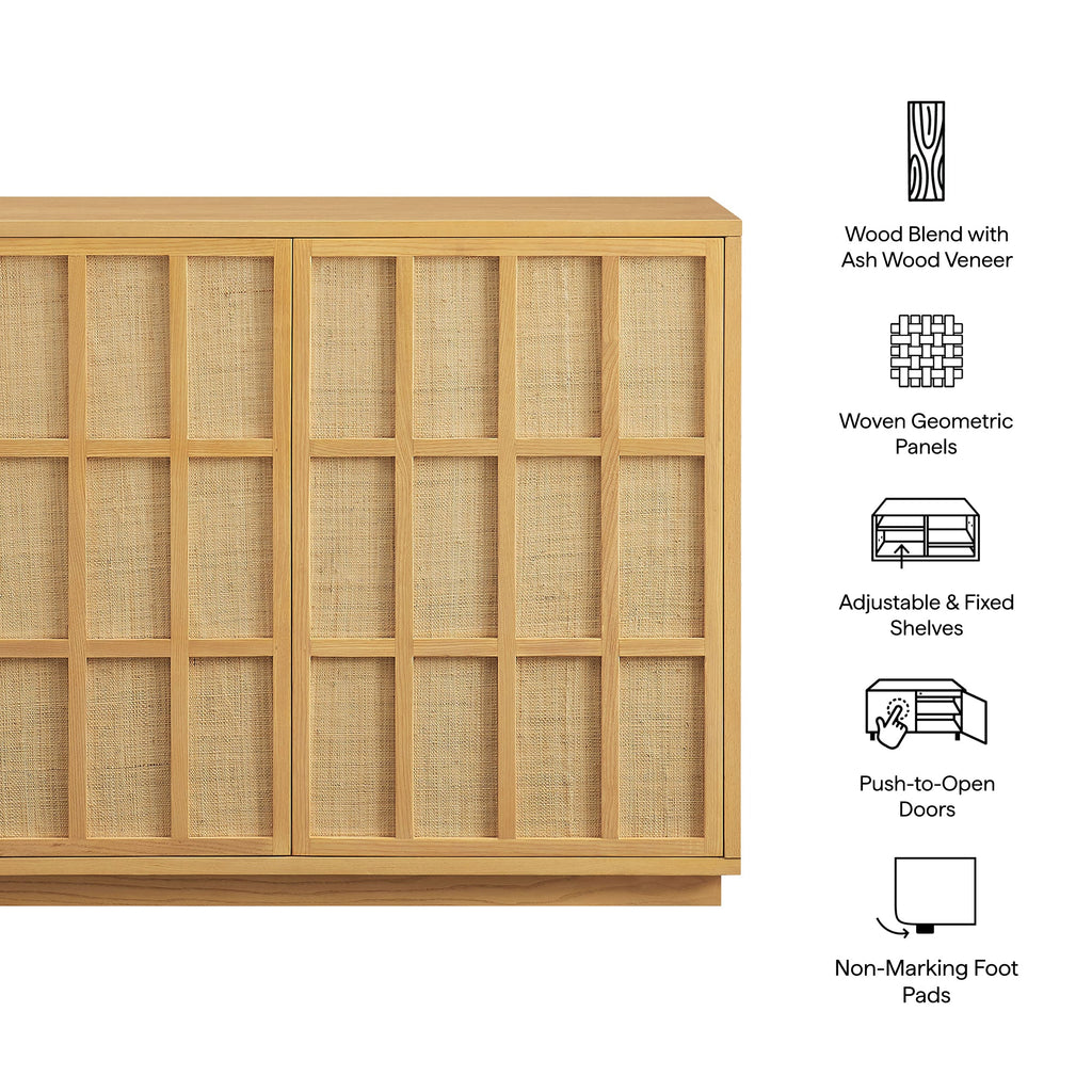 Aiko 39 Inch Japandi Accent Cabinet by Modway