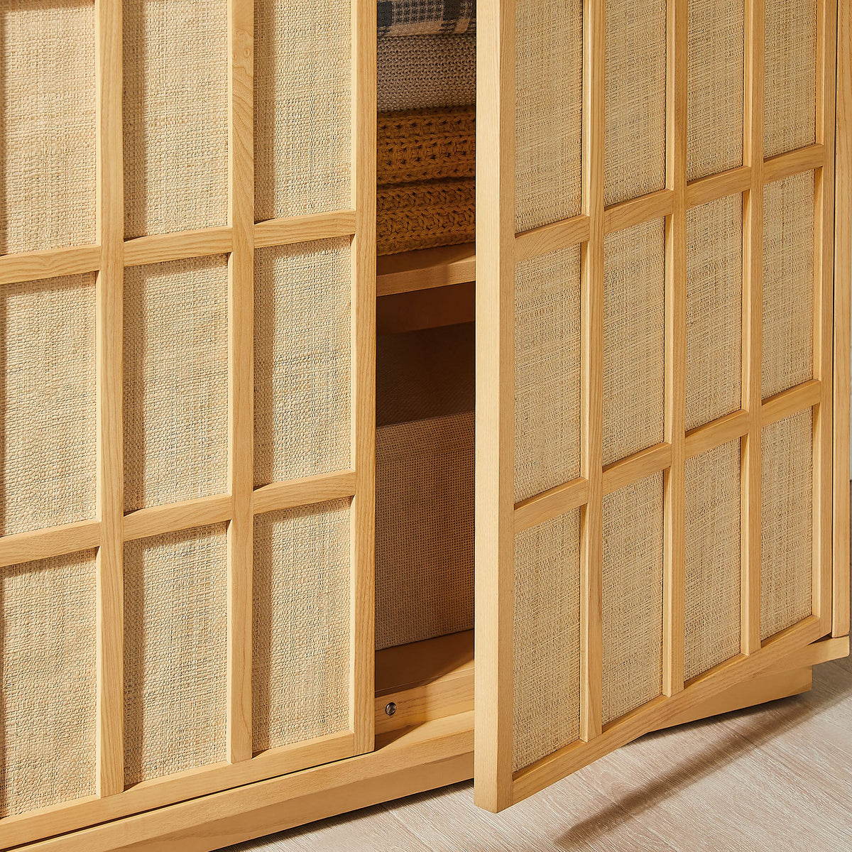 Aiko 64 Inch Tall Japandi Storage Cabinet by Modway