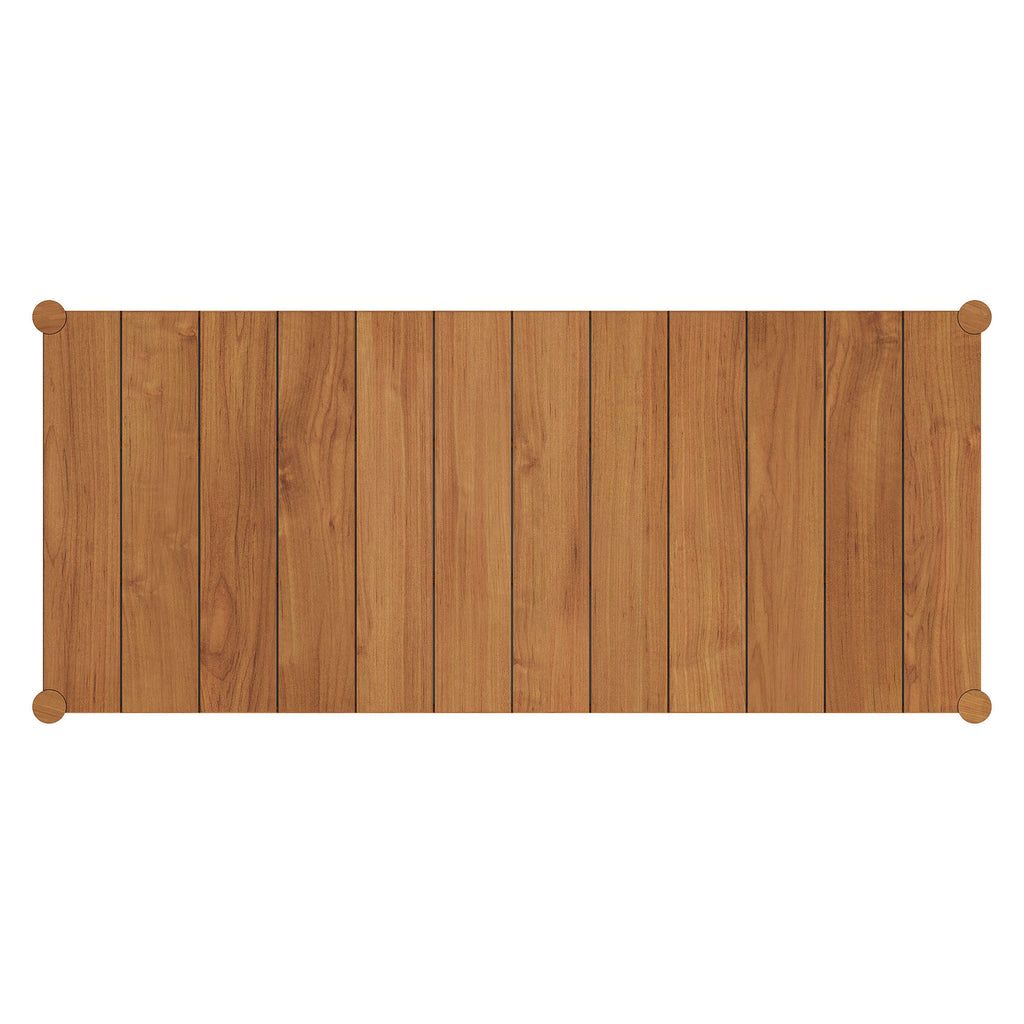 Eleni 89-Inch Outdoor Patio Teak Wood Dining Table by Modway
