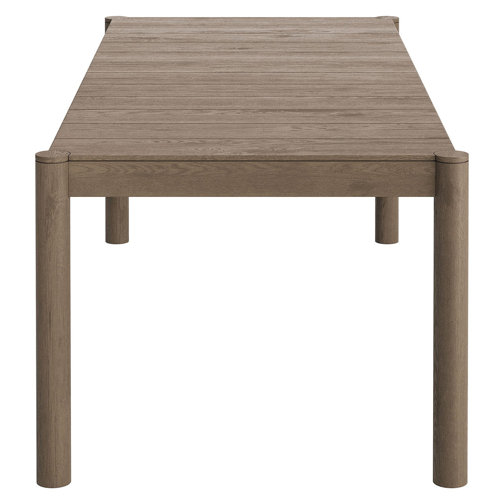 Eleni 89-Inch Outdoor Patio Teak Wood Dining Table by Modway