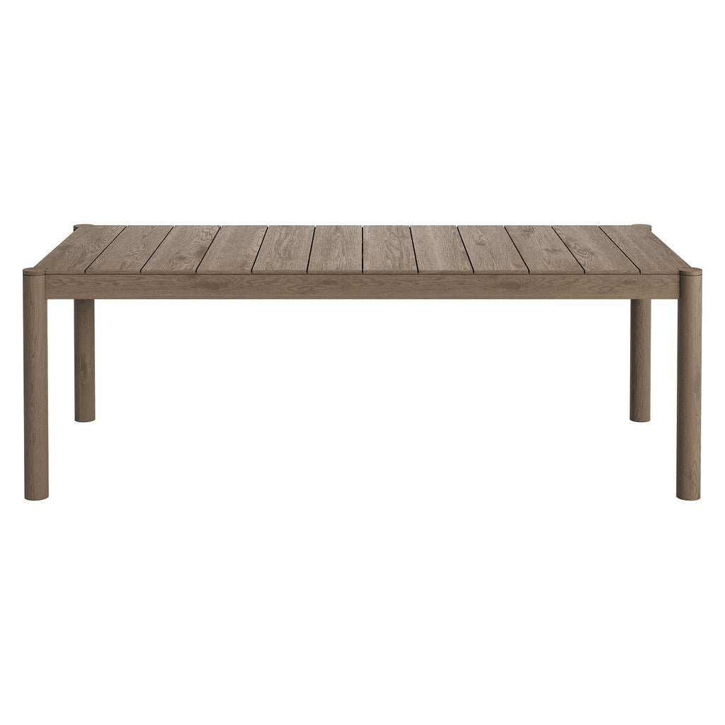 Eleni 89-Inch Outdoor Patio Teak Wood Dining Table by Modway