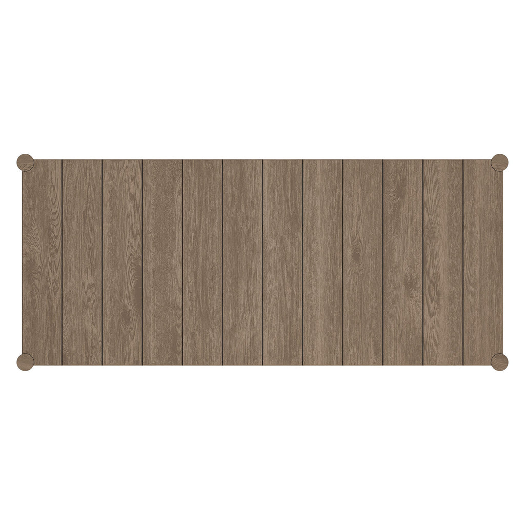 Eleni 89-Inch Outdoor Patio Teak Wood Dining Table by Modway