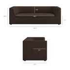 Hilda 86" Curved Back Performance Velvet Sofa by Modway