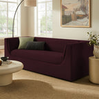 Hilda 86" Curved Back Performance Velvet Sofa by Modway