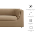 Hilda 86" Curved Back Performance Velvet Sofa by Modway