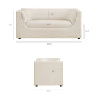 Hilda 67" Curved Back Performance Velvet Loveseat by Modway