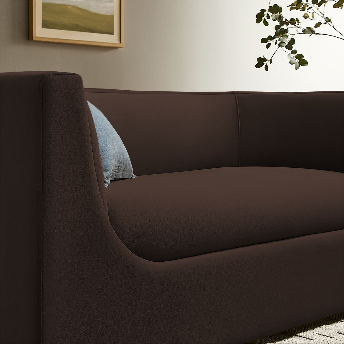 Hilda 67" Curved Back Performance Velvet Loveseat by Modway