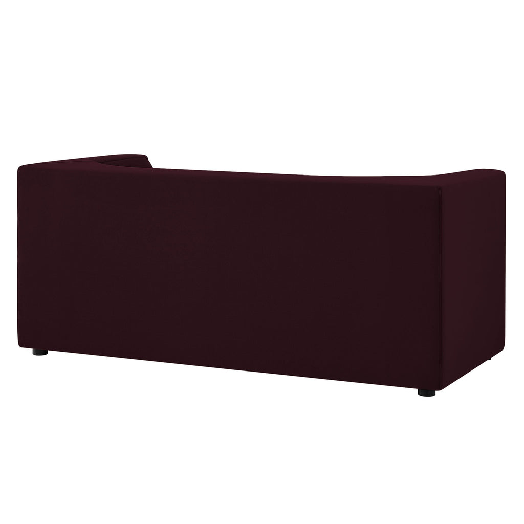 Hilda 67" Curved Back Performance Velvet Loveseat by Modway
