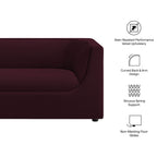 Hilda 67" Curved Back Performance Velvet Loveseat by Modway