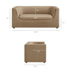 Hilda 67" Curved Back Performance Velvet Loveseat by Modway