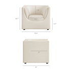 Hilda Curved Back Performance Velvet Armchair by Modway