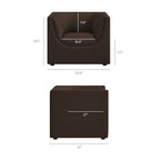 Hilda Curved Back Performance Velvet Armchair by Modway