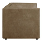 Hilda 86" Curved Back Vegan Leather Sofa by Modway