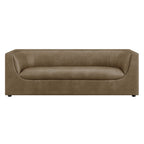 Hilda 86" Curved Back Vegan Leather Sofa by Modway