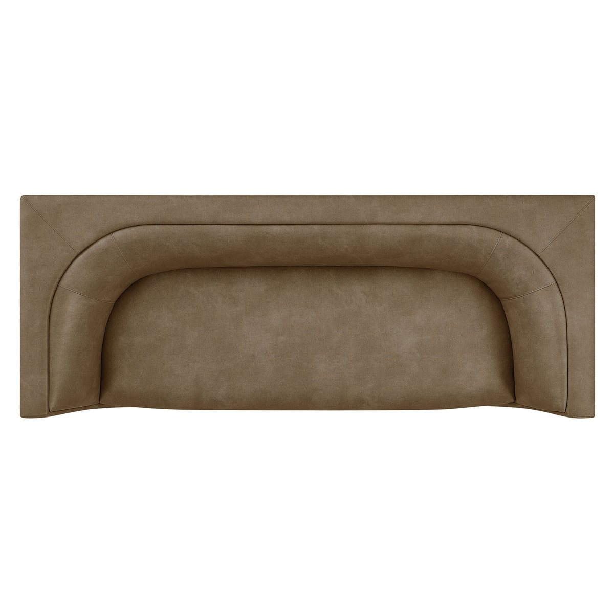 Hilda 86" Curved Back Vegan Leather Sofa by Modway